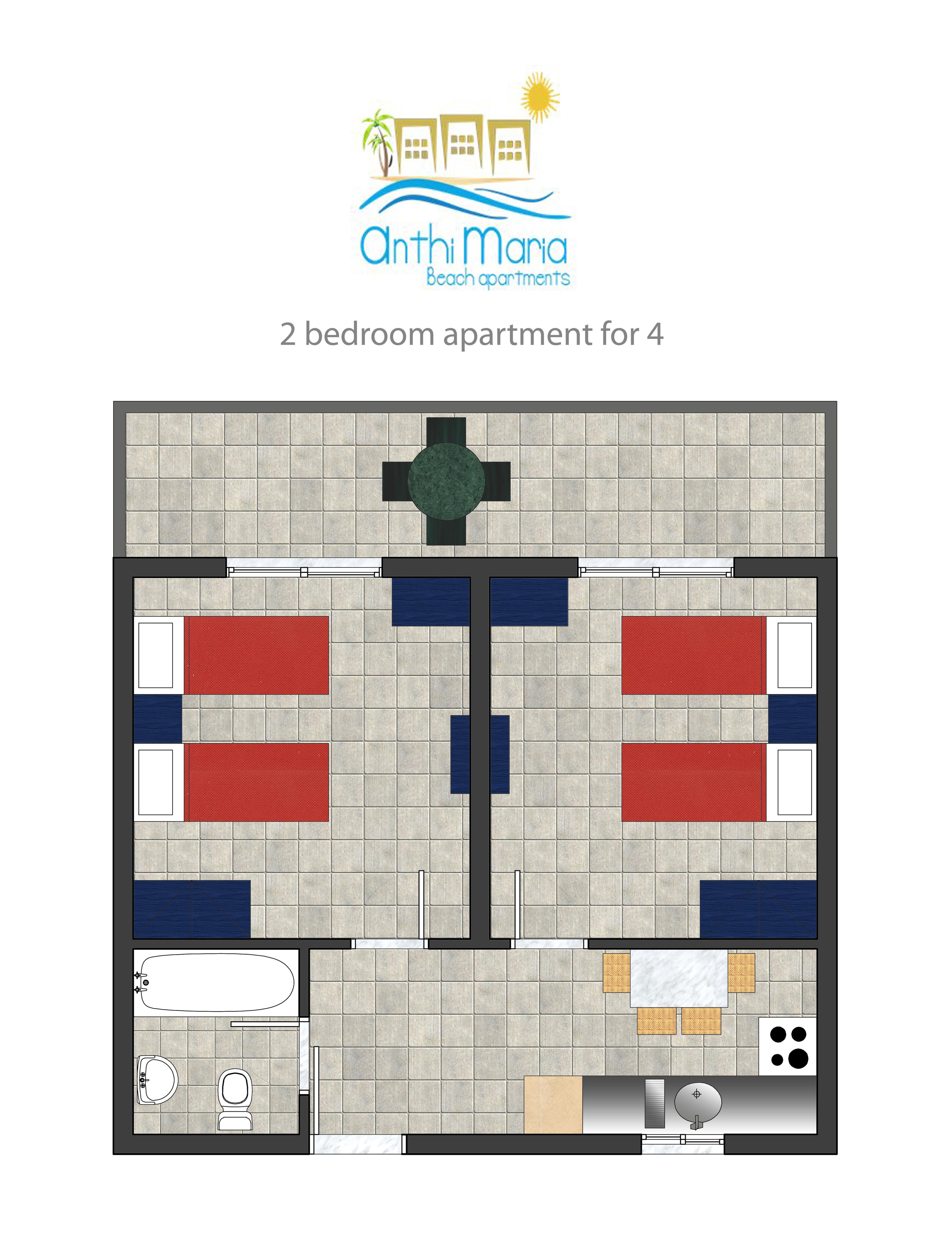 Anthi Maria Beach Apartments Pefki Eksteriør billede